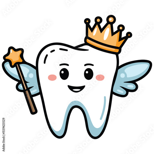 tooth icon vector illustration isolated on white background