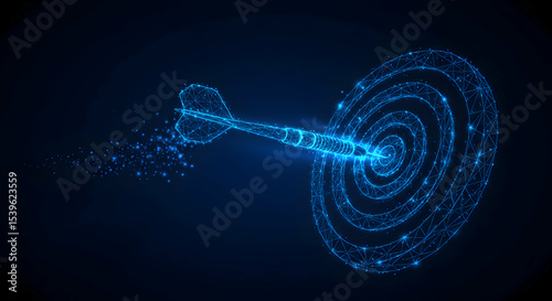 Achieve Your Goals Dartboard Target Success Marketing Strategy