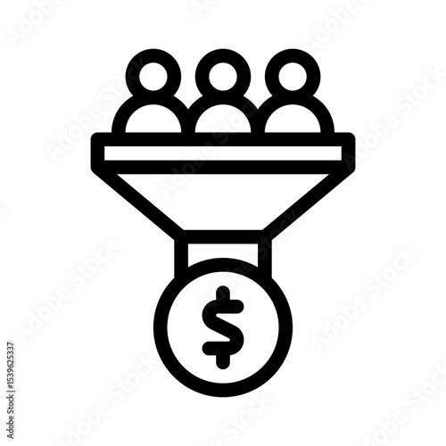 conversion rate line icon