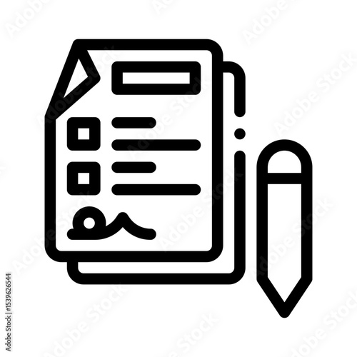 assignment line icon