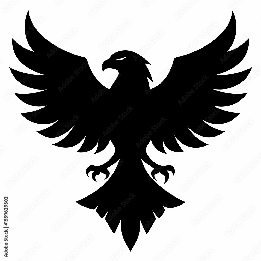 Obraz premium Flying eagle logo illustration