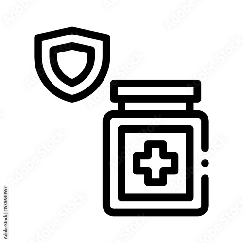 health insurance line icon