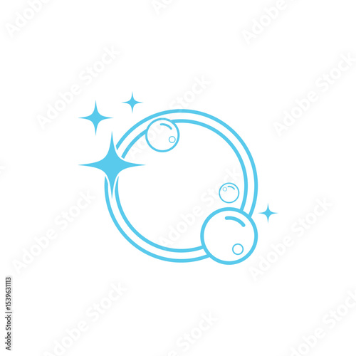 Bubble water logo and symbol design