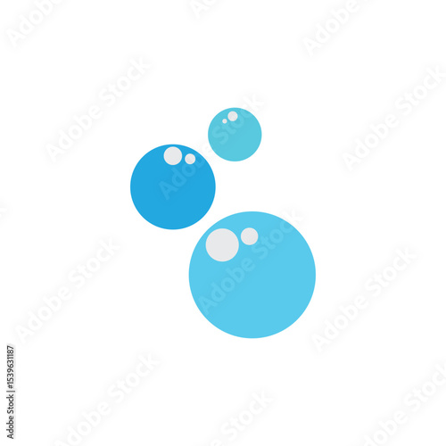 Bubble water logo and symbol design