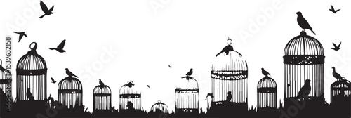 vector illustration of a bird cage, vector, illustration, silhouette, design, icon, helicopter, art, woman, fashion, black