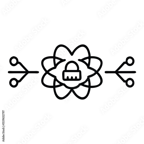 Secure Network Connection with Atom-Like Structure