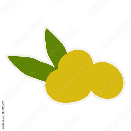 Olive oil icon illustration design template for food and drink or cosmetic promotion.