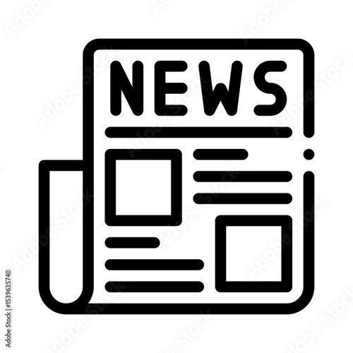 news feed line icon