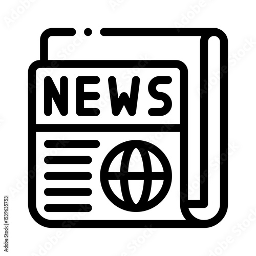 newspaper line icon