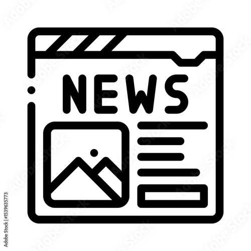website line icon