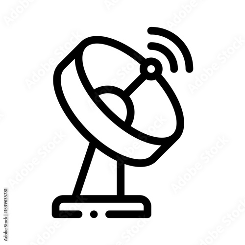 satellite line icon