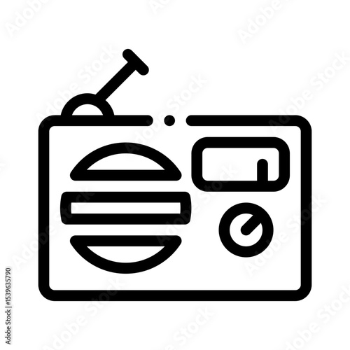 radio line icon