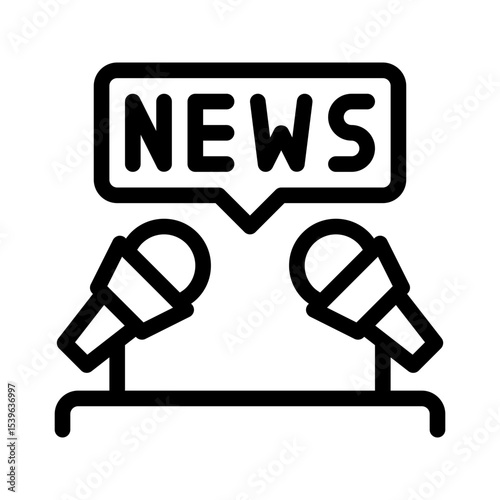 breaking news line icon
