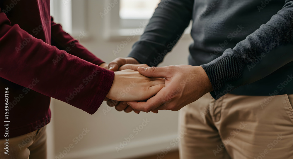 Fototapeta premium Holding Hands Support Care Empathy Togetherness Friendship