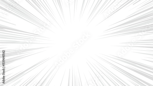 white background with grey exploding comic lines decoration 