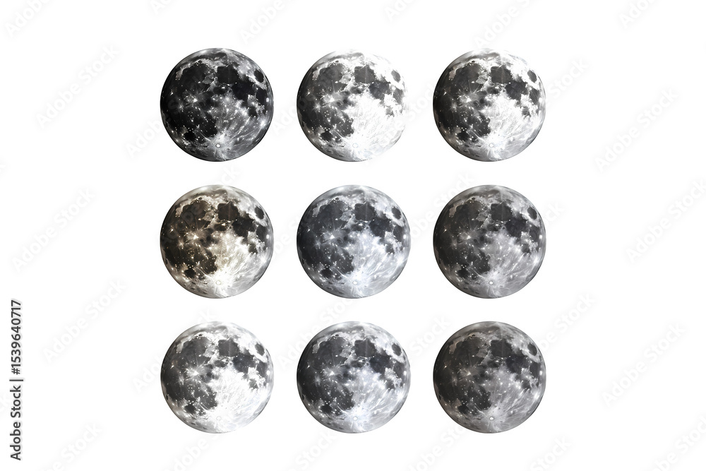 Obraz premium Full Moon Png