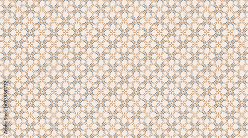 Subtle Classic Geometric Damask Seamless Pattern