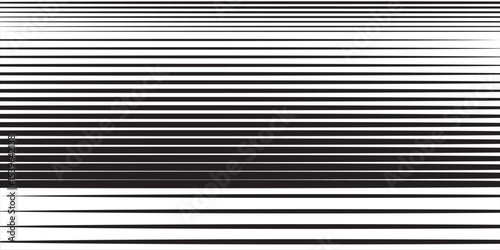 Line halftone gradation texture. Fading horizontal stripe gradient background. illustration