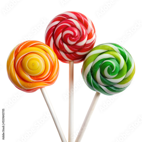 Colorful Lollipops Assortment – Sweet Candy PNG  