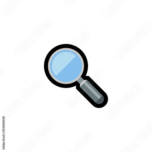 Simple Magnifying Glass Icon Illustration