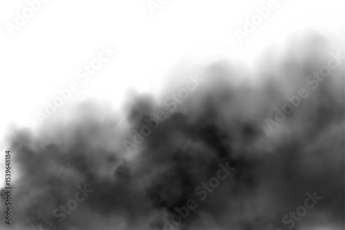 Black smoke cloud