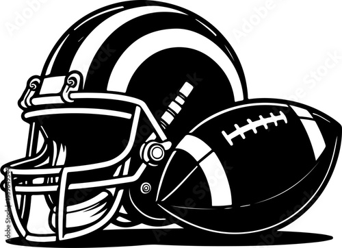 American Football Helmet Designs vector bundle