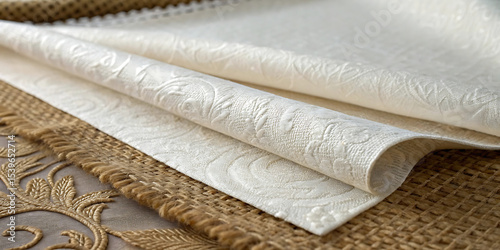 white and yellow fabric
