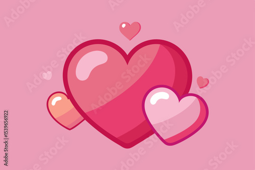 Lovely Hearts A Collection of Sweet Pink and Red Heart Illustrations