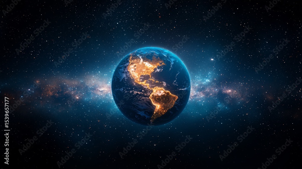 Obraz premium A map appearing in the stars above, white background