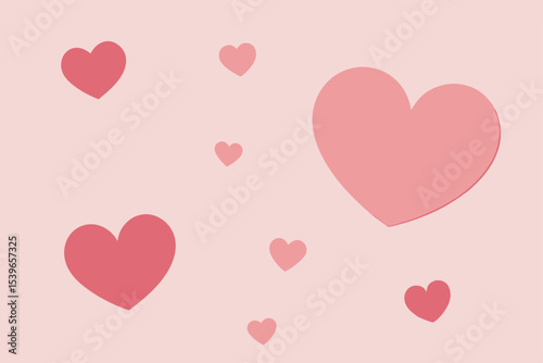 Sweet Pink Hearts A Charming Collection of Love Symbols