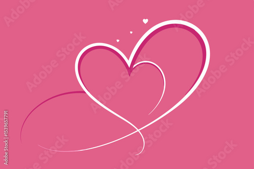 Intertwined Hearts A Romantic Illustration of Love and Unity