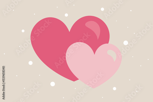Two Intertwined Hearts A Symbol of Love and Affection