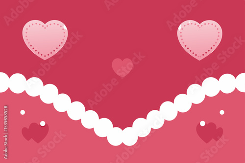 Romantic Hearts A Charming Valentine's Day Background Design