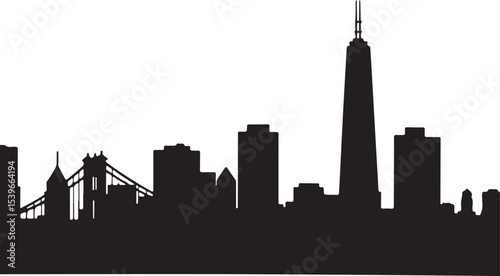 San Francisco city silhouette