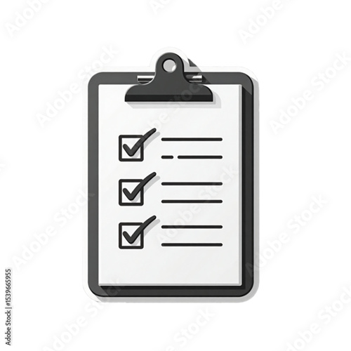 Checklist on clipboard with check marks 