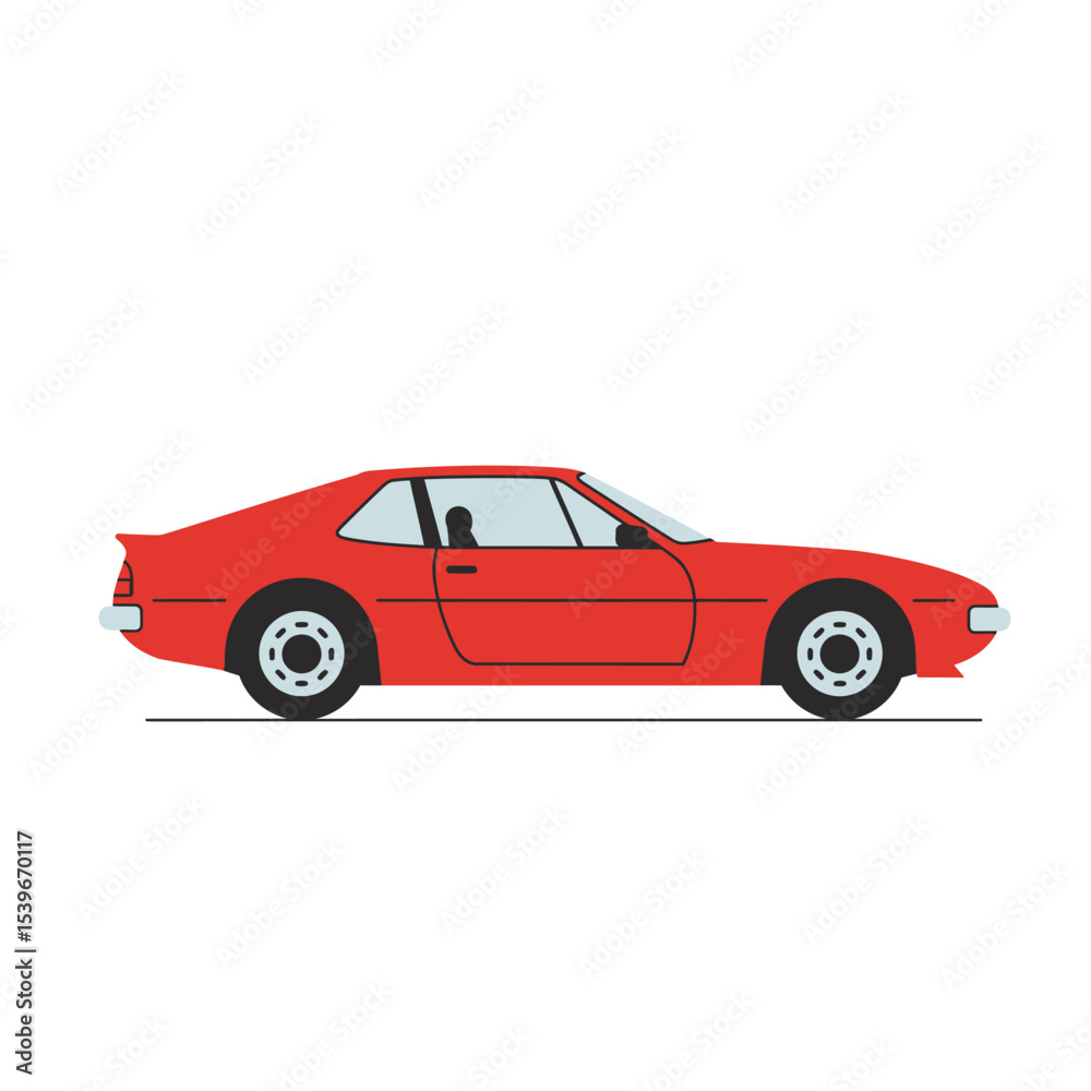 Car Illustration on White Background for Transportation and Automotive Design Car Illustration on White Background for Transportation and Automotive Design