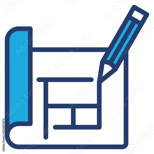 Prototype blue color icon