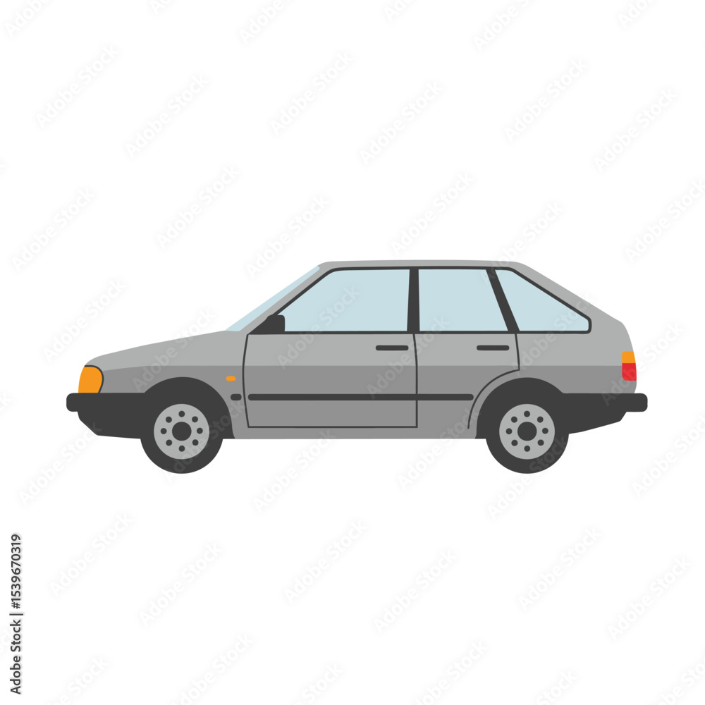 Car Illustration on White Background for Transportation and Automotive Design Car Illustration on White Background for Transportation and Automotive Design