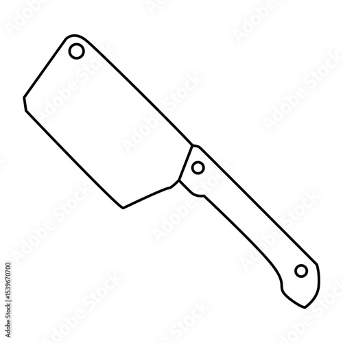 Kitchen knife icon vector. Cook knife illustration sign. Chef symbol. Cook logo.