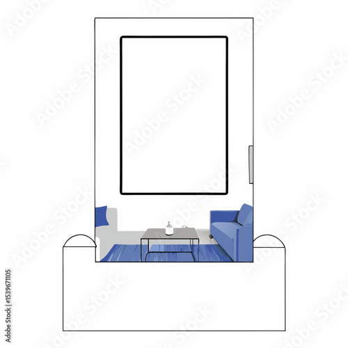 vector illustration of a printer
