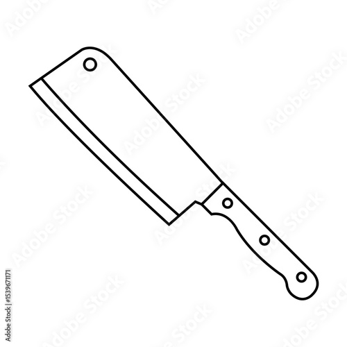 Kitchen knife icon vector. Cook knife illustration sign. Chef symbol. Cook logo.