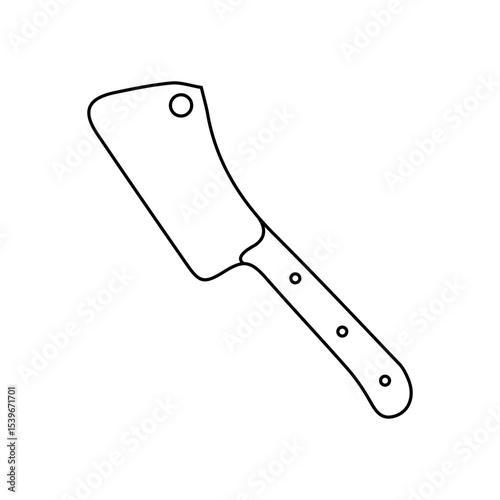 Kitchen knife icon vector. Cook knife illustration sign. Chef symbol. Cook logo.
