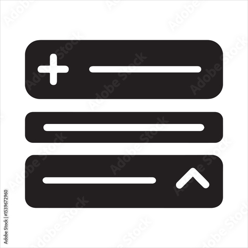 Expanding accordion panel design template
