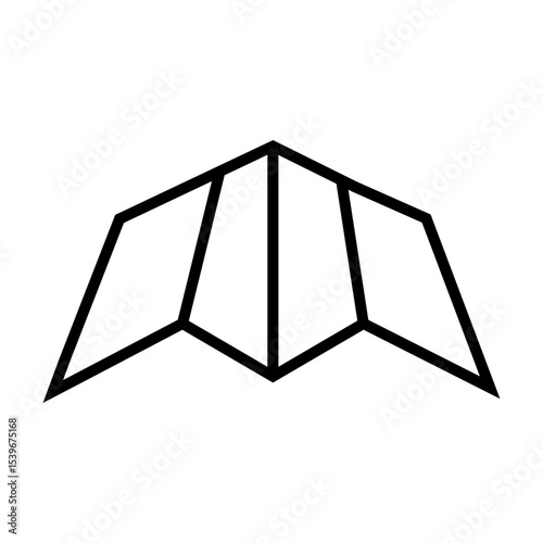 Map icon vector. Navigator illustration sign. Pin symbol. Location web icon. Navigation logo.