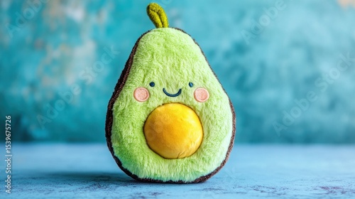 Plush avocado toy