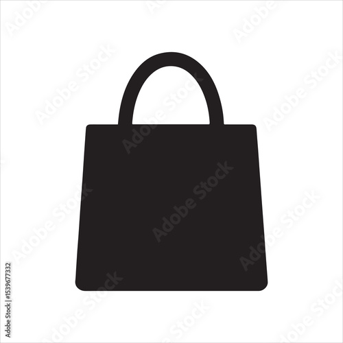 Reusable cloth or jute shopping bag vector design