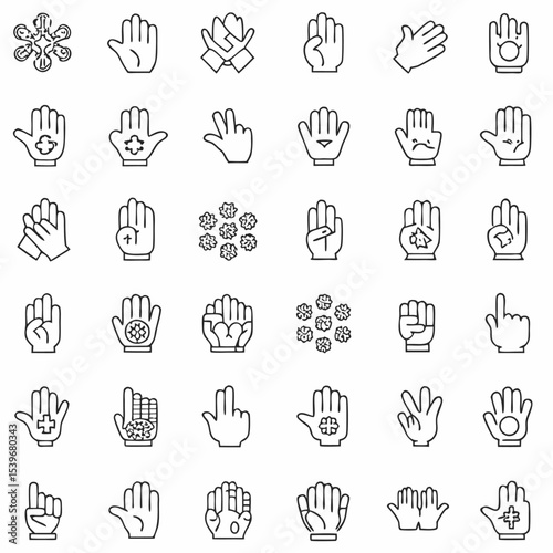 set of icons for web and mobile