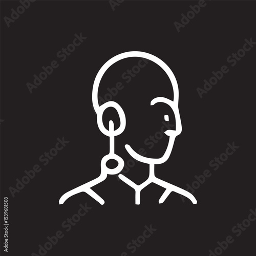 Abstract Human Figure Design Emphasizing Anatomy and Circulation Focus