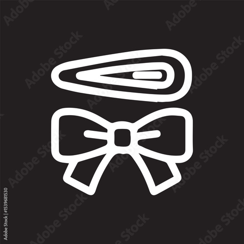 Hair Accessories Delightful Clip and Bow Design in Minimal Style