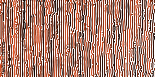 Abstract Turing organic wallpaper background. Linear design with biological shapes. Organic lines in Memphis. 260Turing reaction diffusion monochrome seamless pattern with chaotic motion.